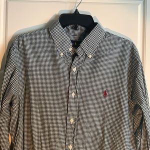 Polo Dark Green Business Casual Longsleeve Shirt